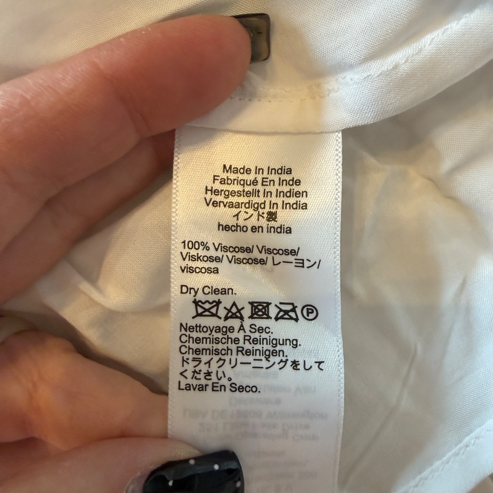 New! J. Crew Amelia Long Sleeve Cotton Poplin Shirt Dress White 25206 - Picture 14 of 16